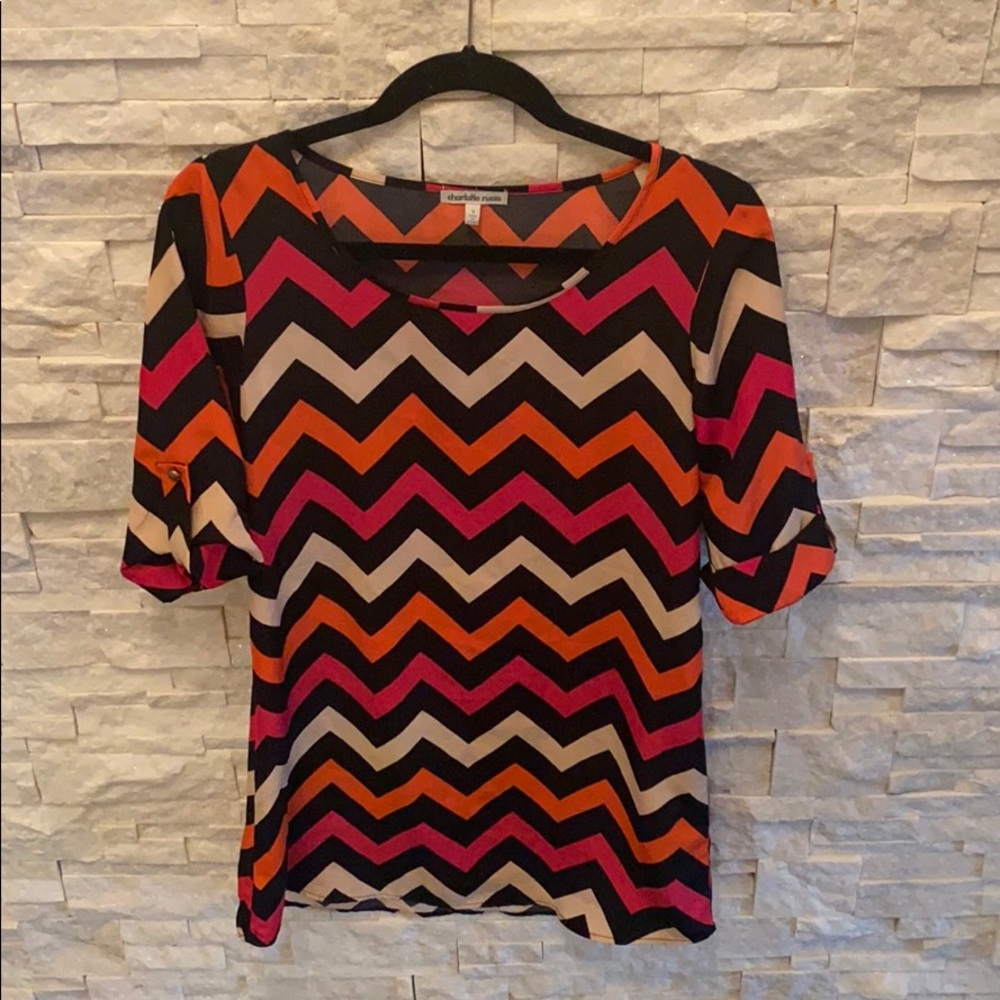 Bright zig-zag spring dress